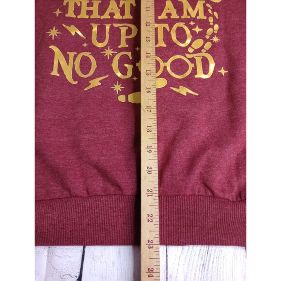 Wizarding World Harry Potter Hogwarts Womens Sweatshirt Pullover Maroon Red XS - Picture 8 of 8